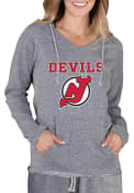 New Jersey Devils Womens Mainstream Terry Hooded Sweatshirt - Grey
