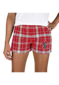 Stanford Cardinal Womens Ultimate Flannel Shorts - Grey