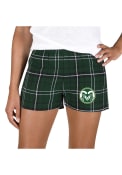 Colorado State Rams Womens Ultimate Flannel Shorts - Black