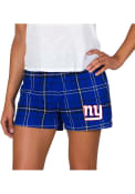 New York Giants Womens Ultimate Flannel Shorts - Black