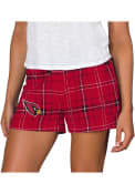 Arizona Cardinals Womens Ultimate Flannel Shorts - Black