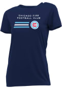 Chicago Fire Womens Marathon T-Shirt - Navy Blue