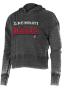 Charcoal Womens Cincinnati Bearcats Resurgence Hooded Sweatshirt