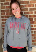 Ohio State Buckeyes Womens Composite Hooded Sweatshirt - Charcoal