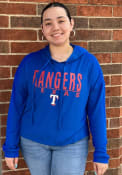 Texas Rangers Womens Composite Hooded Sweatshirt - Blue