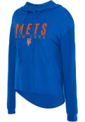 New York Mets Womens Composite Hooded Sweatshirt - Blue
