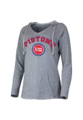 Detroit Pistons Womens Mainstream Hooded Sweatshirt - Grey