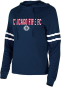 Chicago Fire Womens Marathon Hooded Sweatshirt - Navy Blue