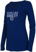 Sporting Kansas City Womens Marathon T-Shirt - Navy Blue