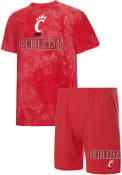 Red Mens Cincinnati Bearcats Billboard Tie Dye Sleep Pants