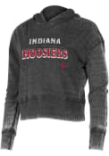 Indiana Hoosiers Womens Resurgence Hooded Sweatshirt - Charcoal