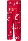 Red Mens Cincinnati Bearcats Windfall Sleep Pants