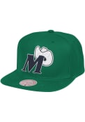 Dallas Mavericks Mitchell and Ness HWC Logo Remix Snapback - Green