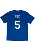 Jason Kidd Dallas Mavericks Mitchell and Ness Name And Number T-Shirt - Blue