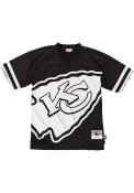 Kansas City Chiefs Mitchell and Ness Big Face Fashion T Shirt - Black