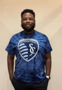 Sporting Kansas City Mitchell and Ness Vintage Logo Fashion T Shirt - Navy Blue