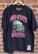 Ohio State Buckeyes Mitchell and Ness Retro Football Fashion T Shirt - Black