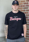 Ohio State Buckeyes Mitchell and Ness Buckeyes Script Fashion T Shirt - Black