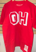 Ohio State Buckeyes Mitchell and Ness OH Fashion T Shirt - Red