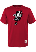 Brutus Buckeye Ohio State Buckeyes Youth Mitchell and Ness Retro Mascot T-Shirt - Red