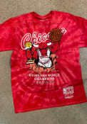 Chicago Bulls Mitchell and Ness 6X Champ Fashion T Shirt - Red