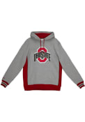 Ohio State Buckeyes Mitchell and Ness Pinnacle Heavyweight Fashion Hood - Grey
