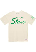 Dallas Stars Mitchell and Ness Stars Script T Shirt - White