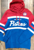 Detroit Pistons Mitchell and Ness Head Coach Fashion Hood - Blue