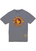Cleveland Cavaliers Mitchell and Ness MVP WORDMARK T Shirt - Grey