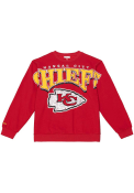 Kansas City Chiefs Mitchell and Ness BIG NAME Fashion Sweatshirt - Red