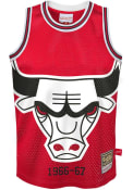 Chicago Bulls Youth Mitchell and Ness Big Face 2.0 Tank Top - Red