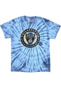 Philadelphia Union Mitchell and Ness Vintage Logo Fashion T Shirt - Light Blue