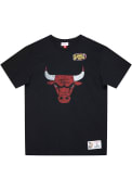 Chicago Bulls Mitchell and Ness Legendary Slub Fashion T Shirt - Black