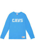 Cleveland Cavaliers Mitchell and Ness Legendary Slub Fashion T Shirt - Light Blue