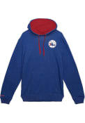 Philadelphia 76ers Mitchell and Ness Classic French Terry Fashion Hood - Blue