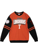 Texas Longhorns Mitchell and Ness All Over Fashion Sweatshirt - Burnt Orange