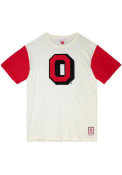 Ohio State Buckeyes Mitchell and Ness Colorblocked Fashion T Shirt - Oatmeal