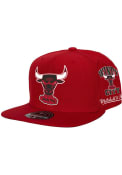 Chicago Bulls Mitchell and Ness HWC Team Origins Fitted Hat - Red