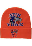 New York Knicks Mitchell and Ness HWC Team Origins Cuff Knit - Orange