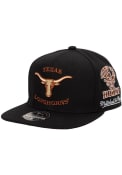 Texas Longhorns Mitchell and Ness Team Origins Fitted Hat - Black
