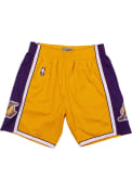 Los Angeles Lakers Mitchell and Ness SWINGMAN Shorts - Gold
