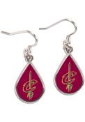 Cleveland Cavaliers Womens Teardrop Earrings - Red