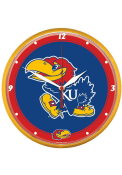 Kansas Jayhawks 12.75 inch Round Wall Clock