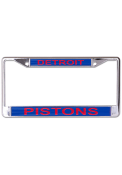 Detroit Pistons Metallic Printed License Frame