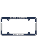 Xavier Musketeers Full Color Plastic License Frame