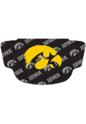 Iowa Hawkeyes Repeat Logo Fan Mask - Black