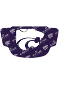 K-State Wildcats Repeat Logo Fan Mask - Purple