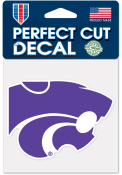 K-State Wildcats 4x4 Color Auto Decal - Purple
