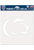 Penn State Nittany Lions 8x8 White Auto Decal - White