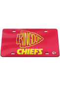 Kansas City Chiefs Kingdom Inlaid Car Accessory License Plate